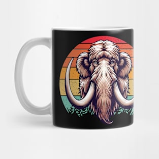 Retro vintage Woolly Mammoth Mug